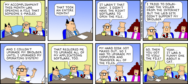 Dilbert 24.4.2005