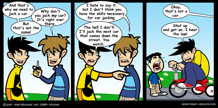 Penny Arcade 2.11.2001