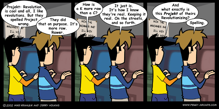 Penny Arcade 30.1.2002