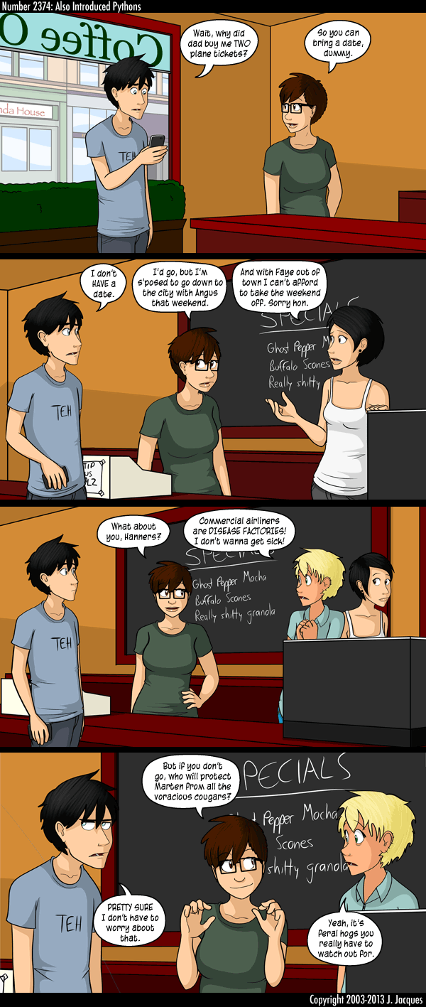 Questionable Content 30.1.2013