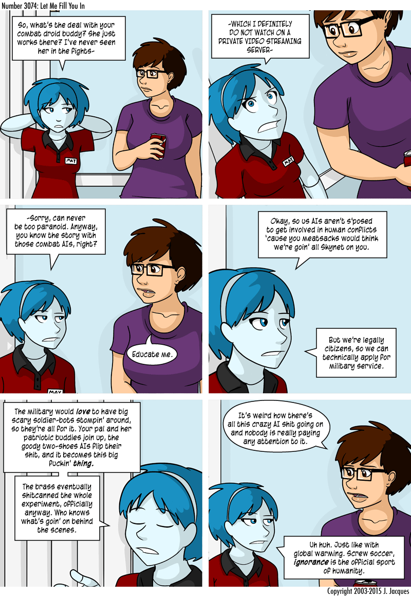 Questionable Content 22.10.2015