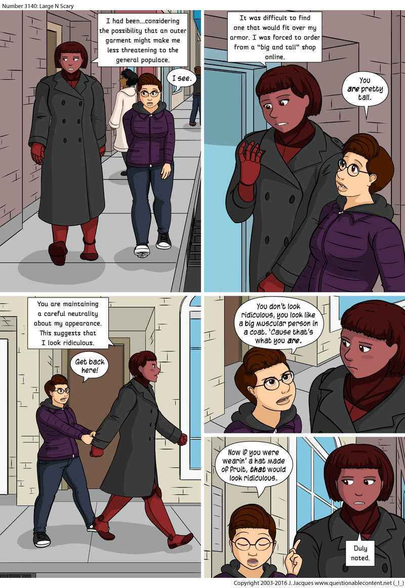 Questionable Content 22.1.2016