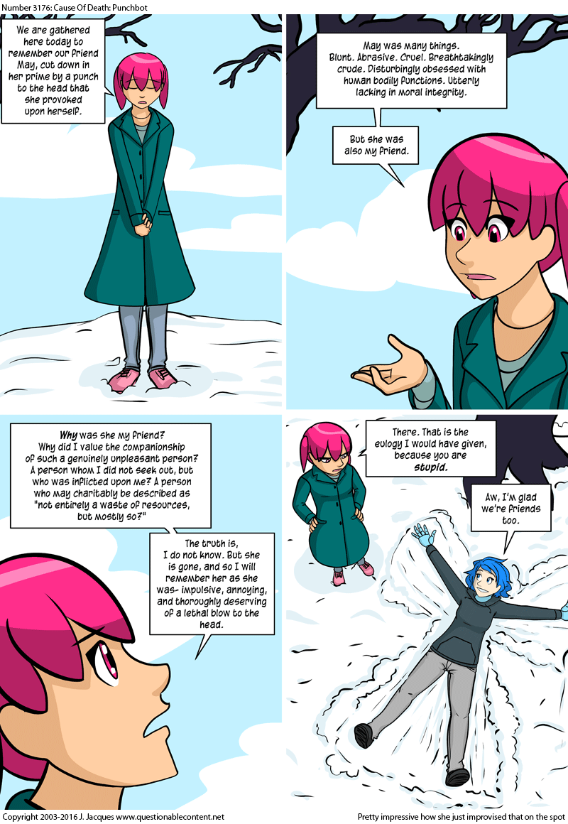 Questionable Content 14.3.2016