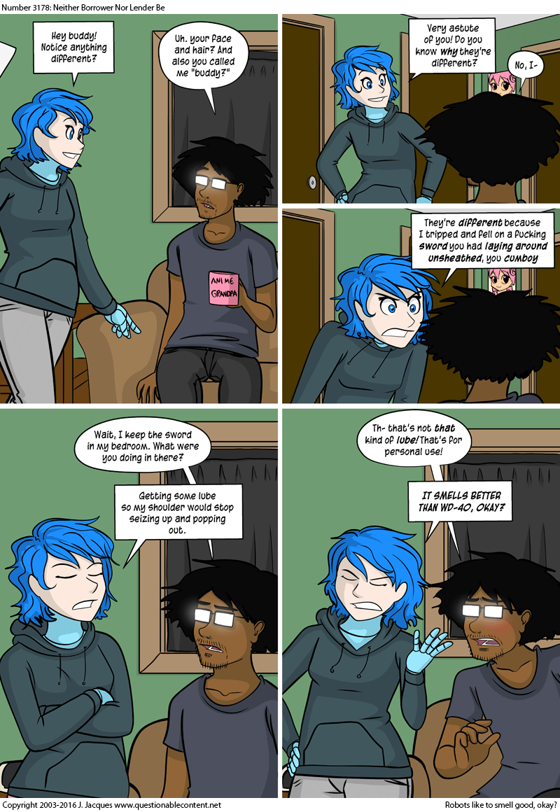 Questionable Content 16.3.2016