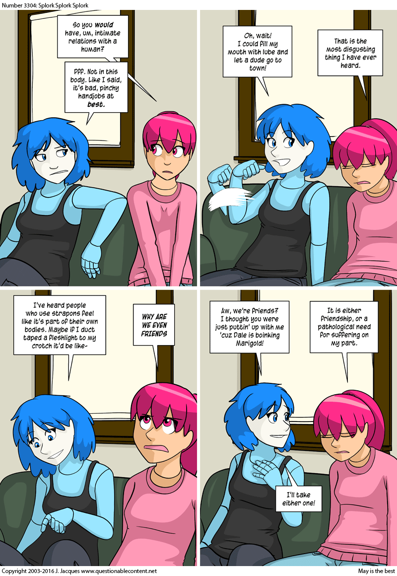 Questionable Content 8.9.2016