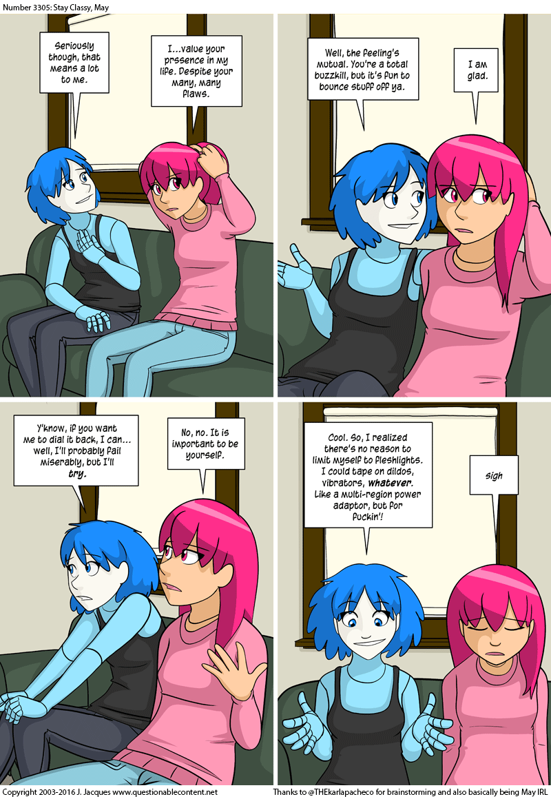 Questionable Content 9.9.2016