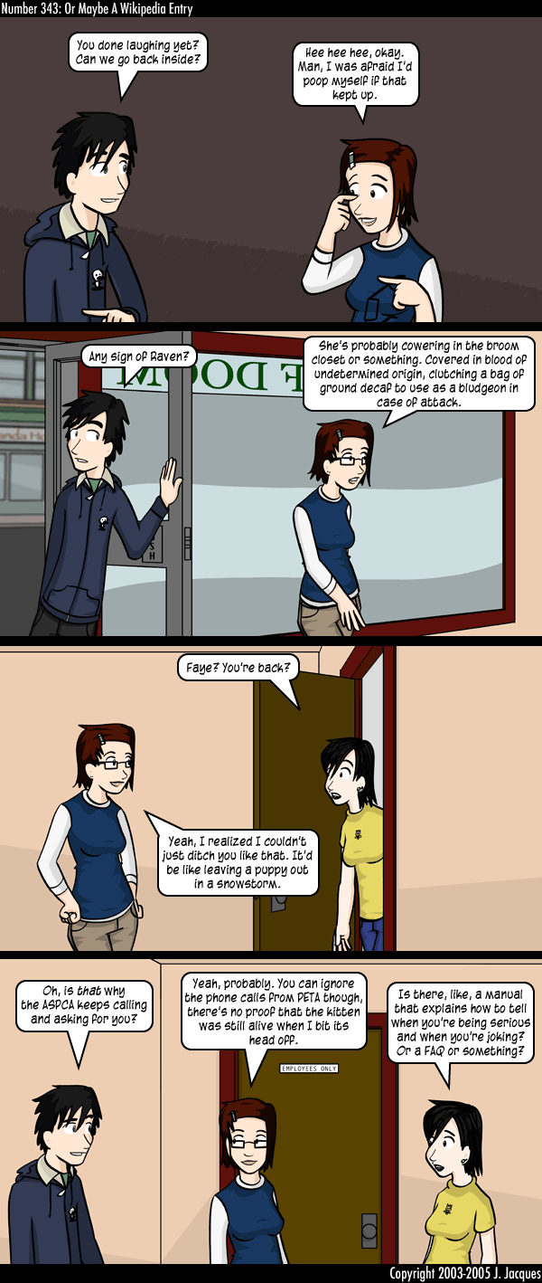 Questionable Content 21.4.2005