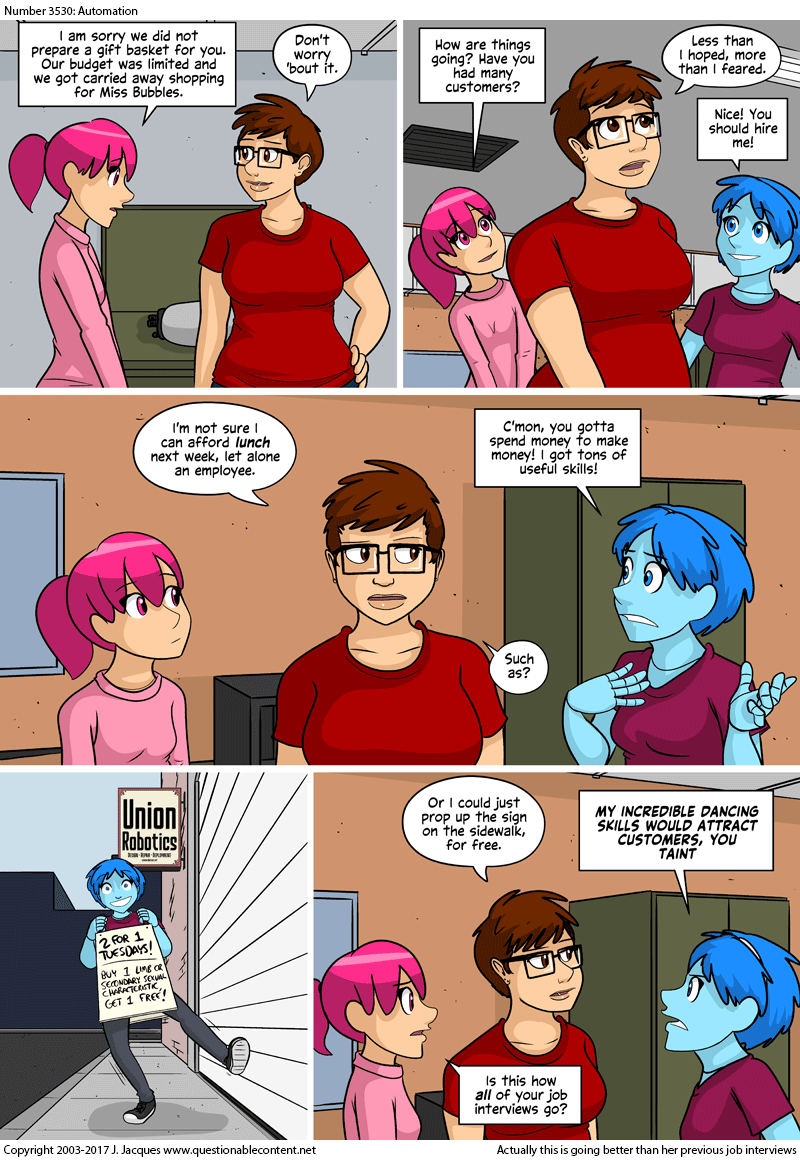 Questionable Content 21.7.2017