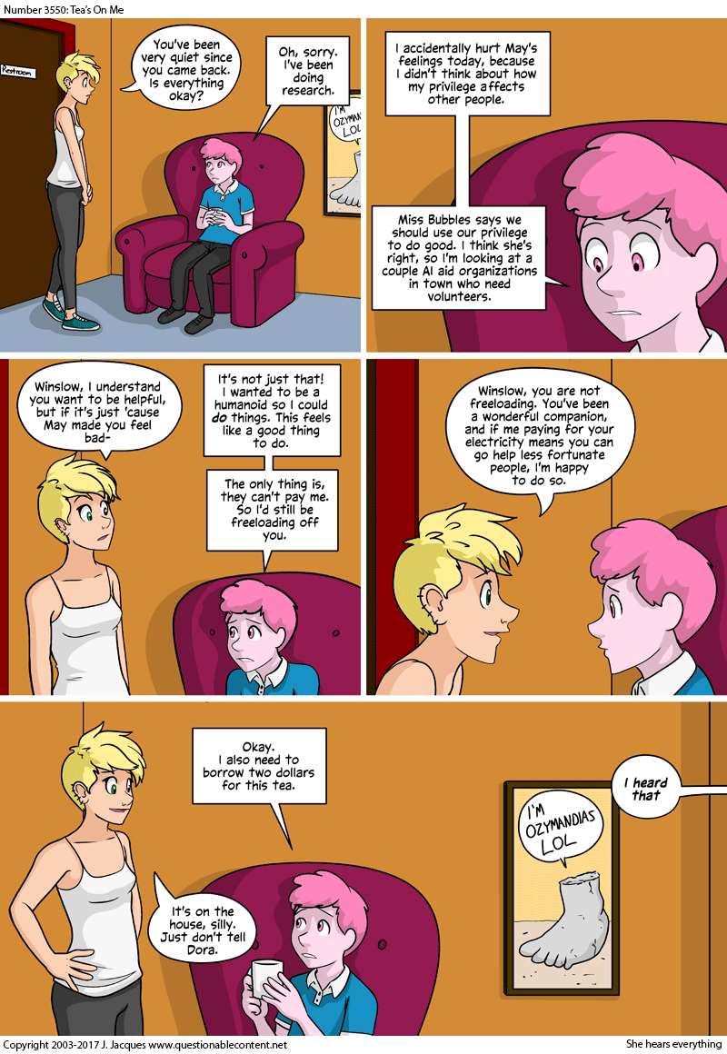 Questionable Content 18.8.2017