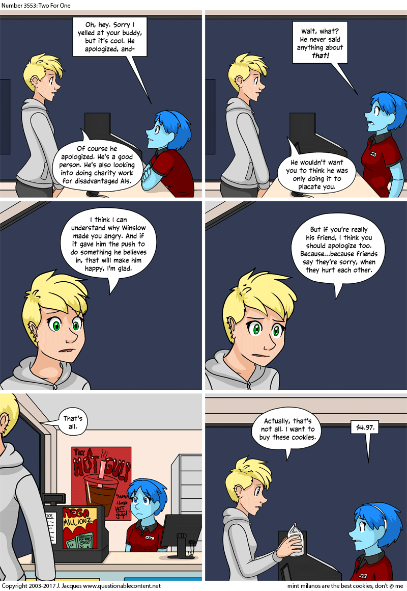 Questionable Content 23.8.2017