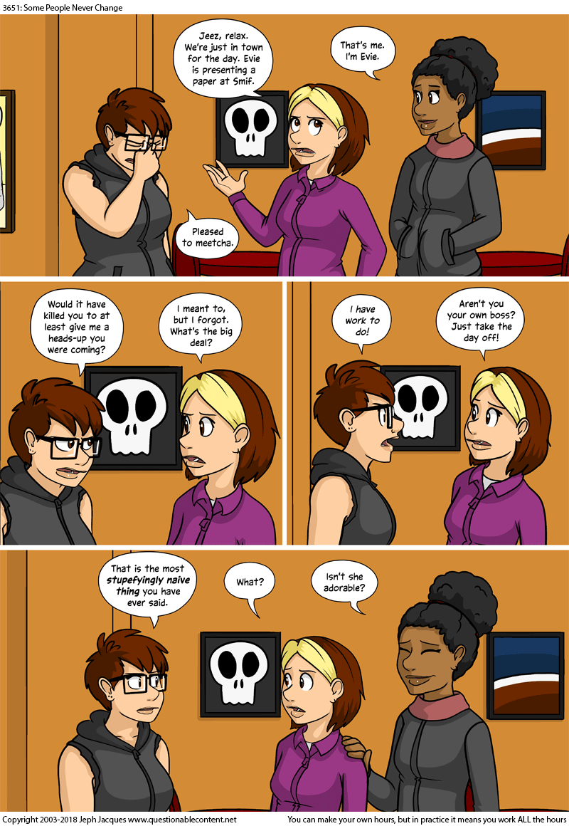 Questionable Content 8.1.2018