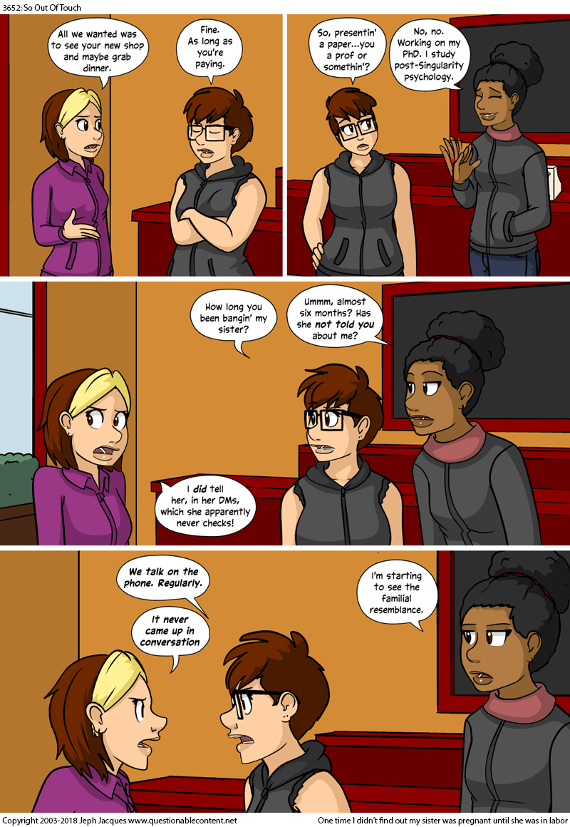 Questionable Content 9.1.2018