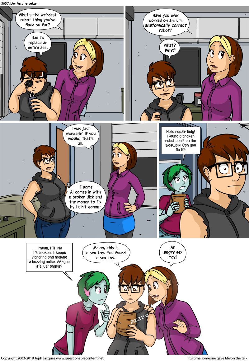 Questionable Content 16.1.2018