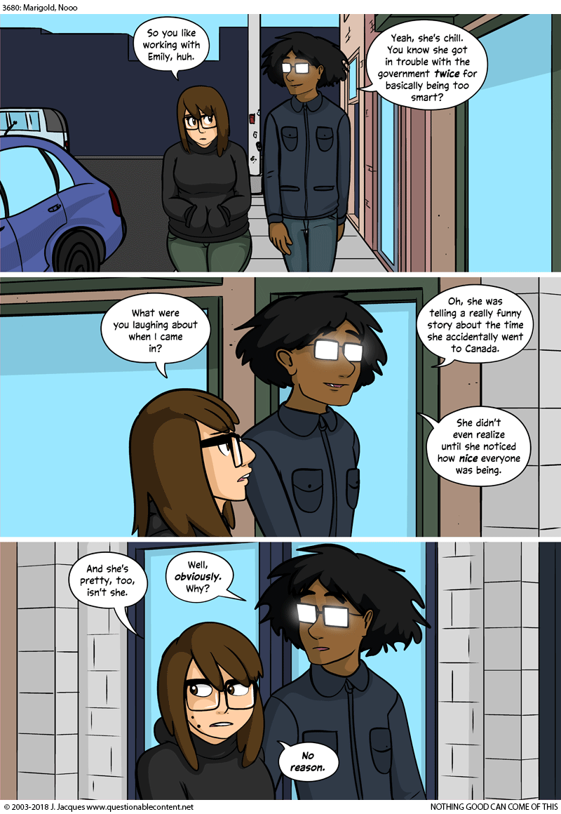 Questionable Content 16.2.2018