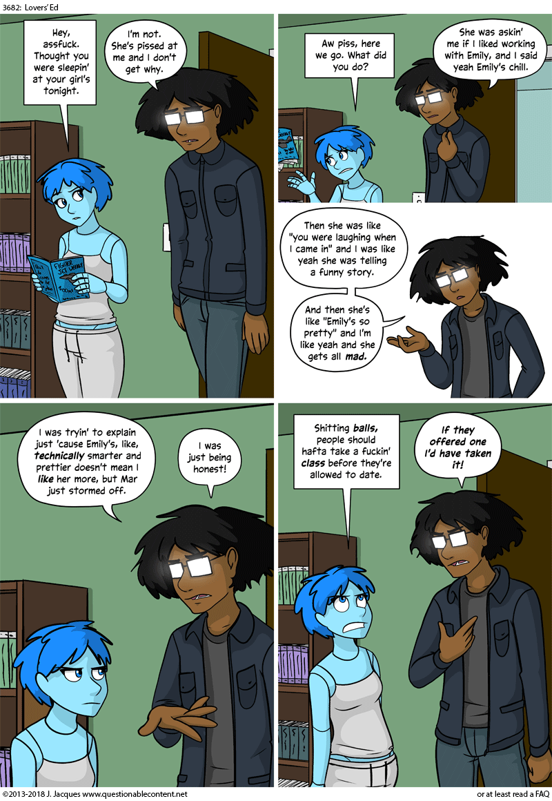 Questionable Content 20.2.2018