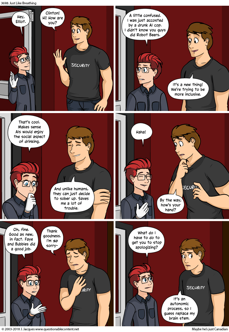 Questionable Content 14.3.2018