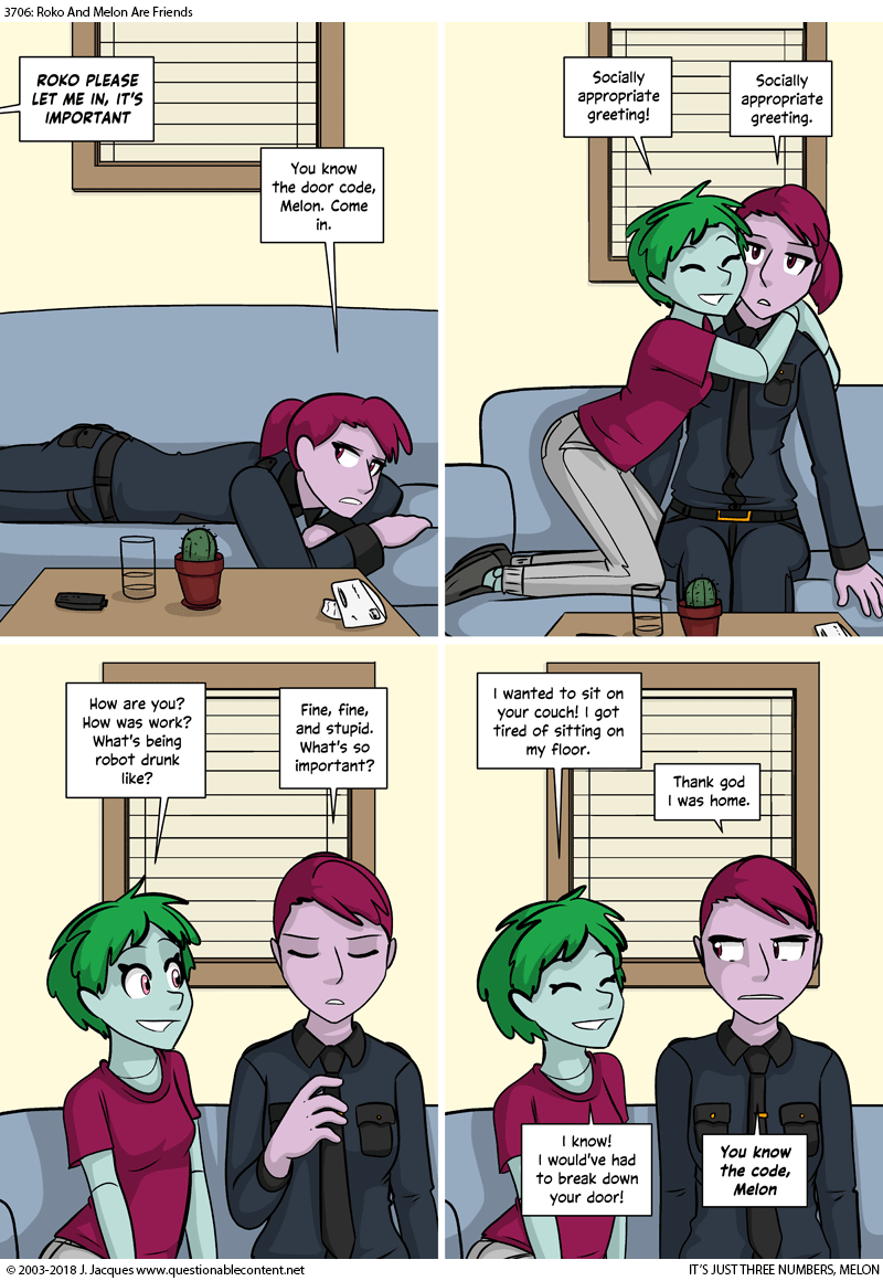 Questionable Content 26.3.2018