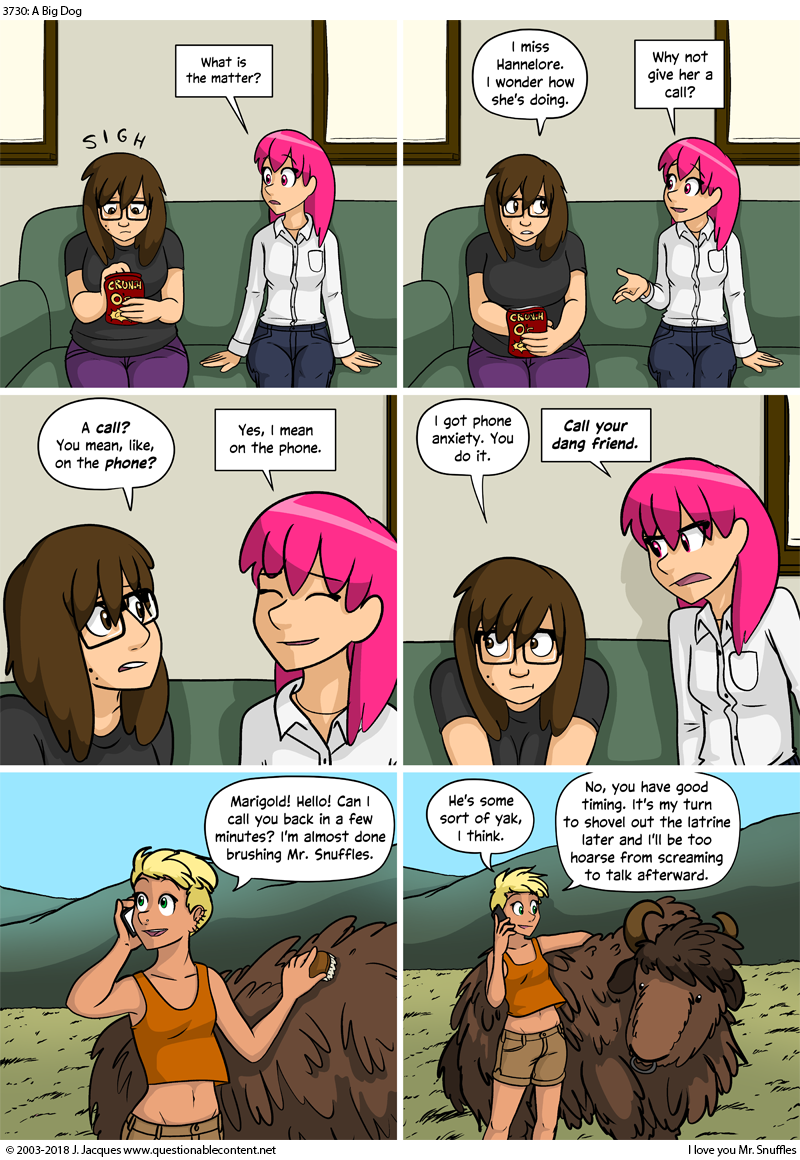 Questionable Content 27.4.2018