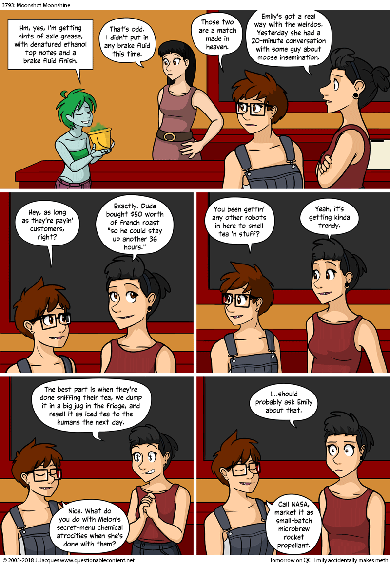 Questionable Content 25.7.2018