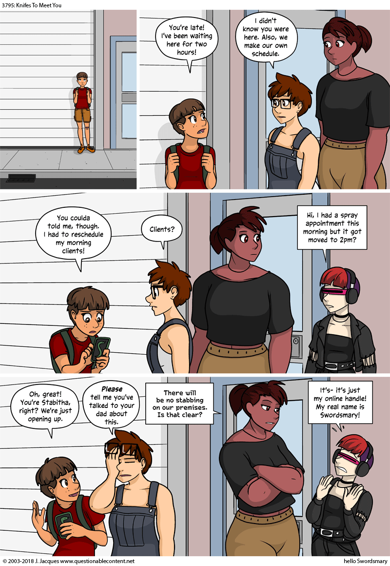 Questionable Content 27.7.2018