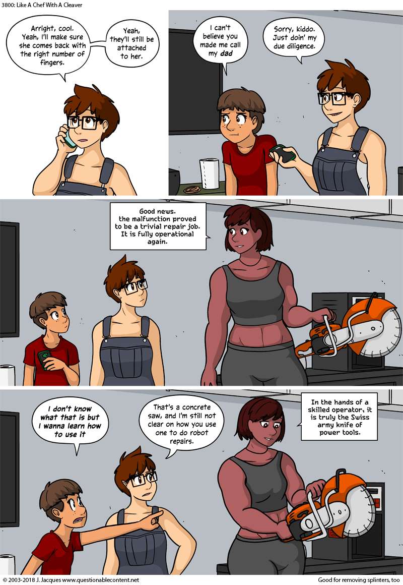 Questionable Content 3.8.2018