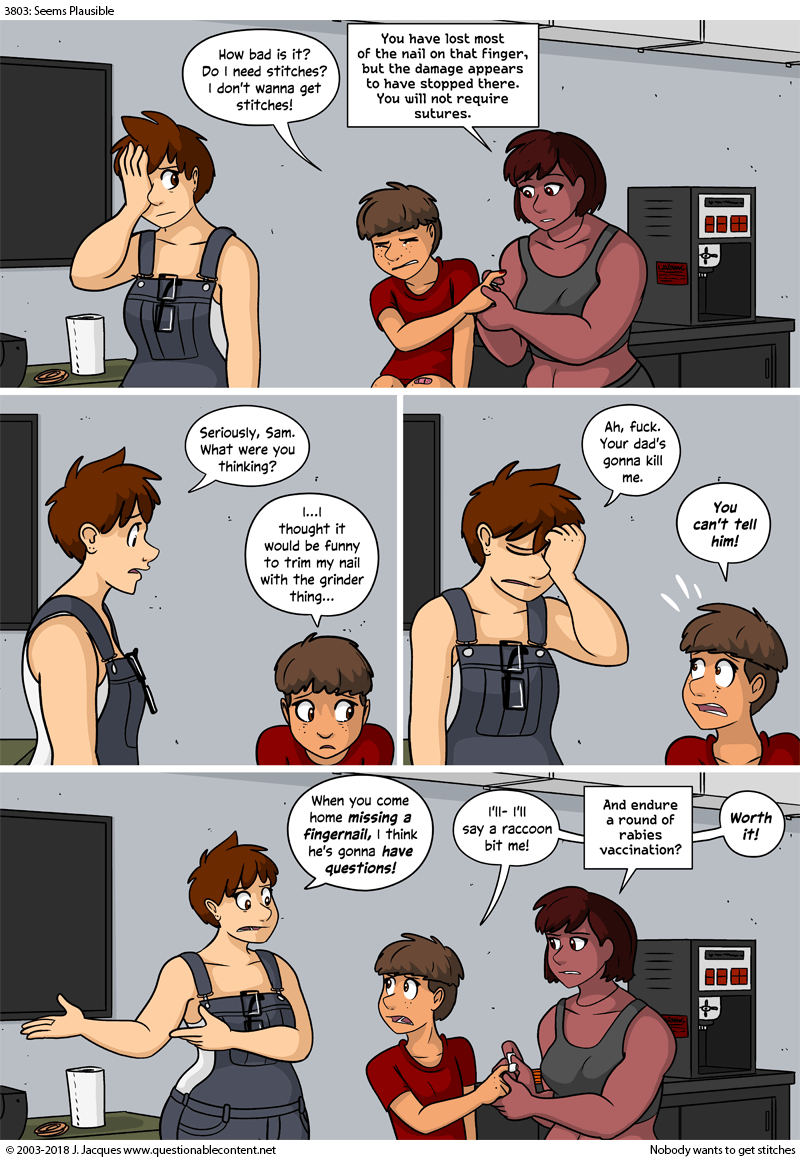 Questionable Content 8.8.2018