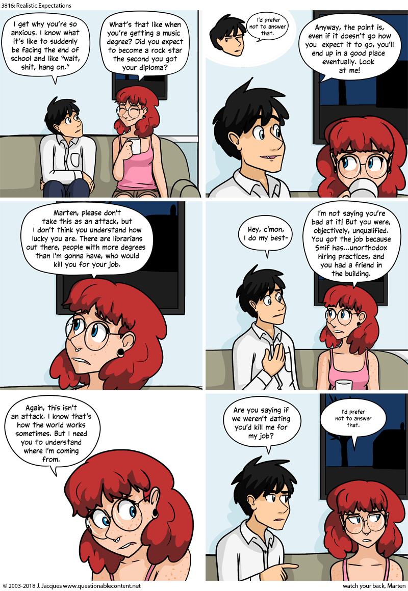 Questionable Content 27.8.2018