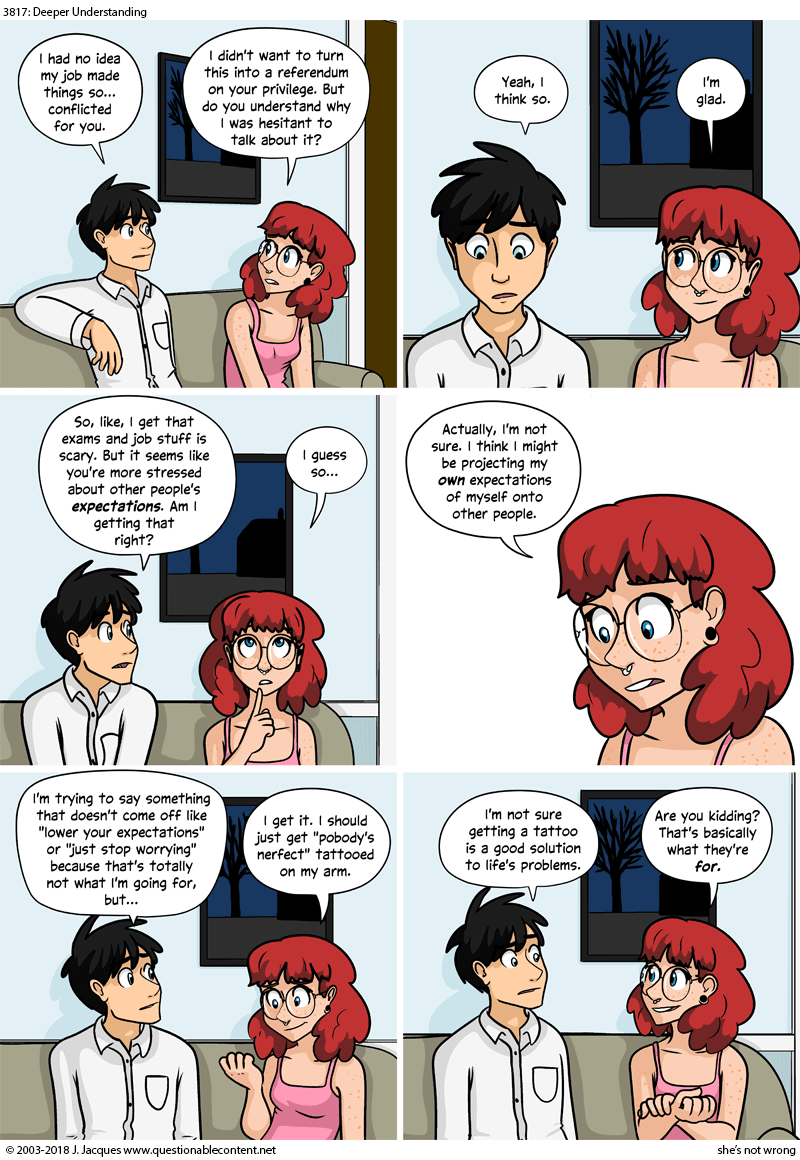 Questionable Content 28.8.2018