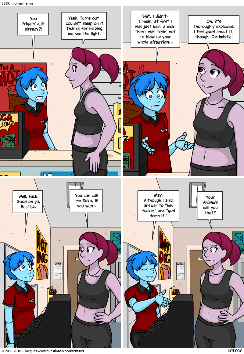 Questionable Content 27.9.2018