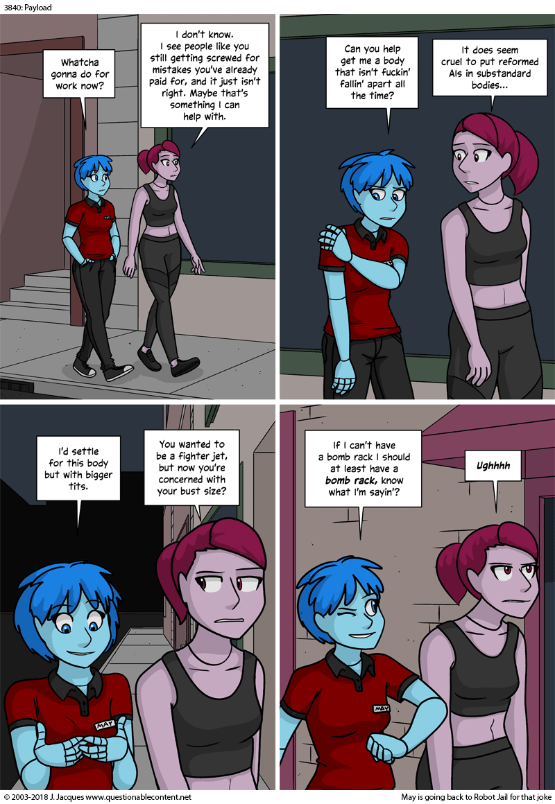 Questionable Content 28.9.2018