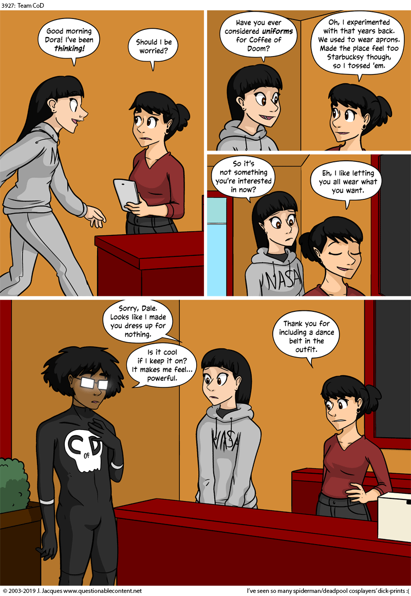 Questionable Content 29.1.2019