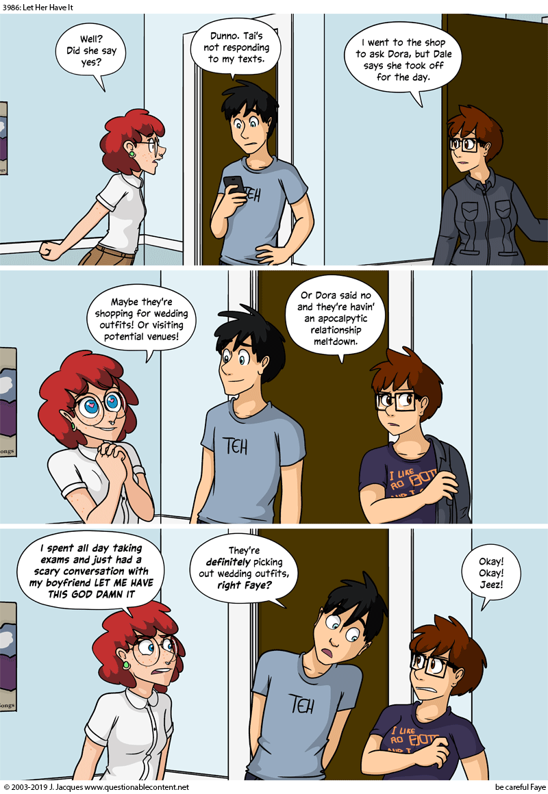 Questionable Content 22.4.2019