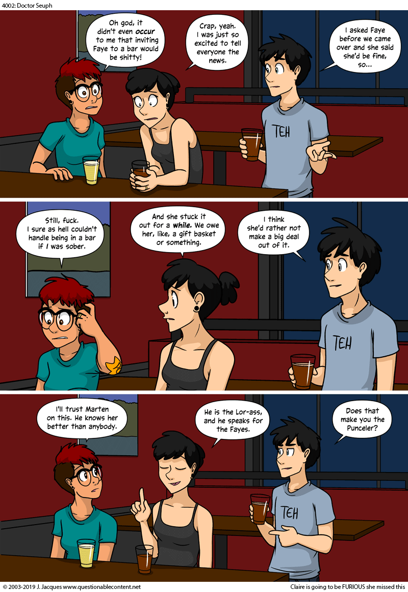 Questionable Content 14.5.2019