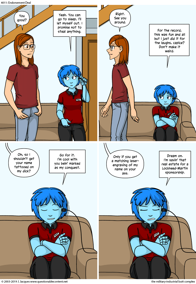 Questionable Content 27.5.2019