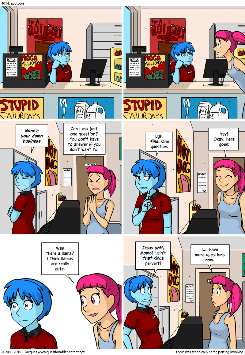 Questionable Content 30.5.2019