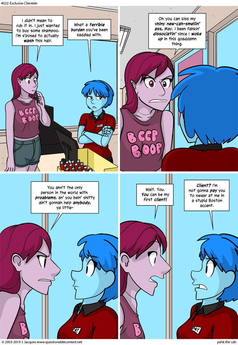 Questionable Content 11.6.2019