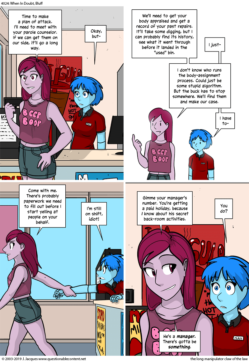 Questionable Content 13.6.2019