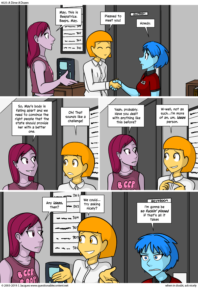 Questionable Content 14.6.2019