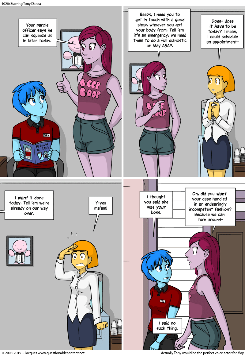 Questionable Content 19.6.2019