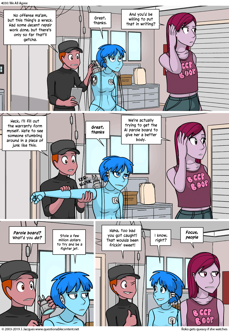 Questionable Content 21.6.2019