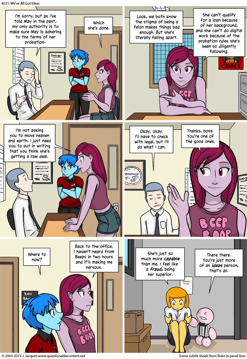 Questionable Content 24.6.2019