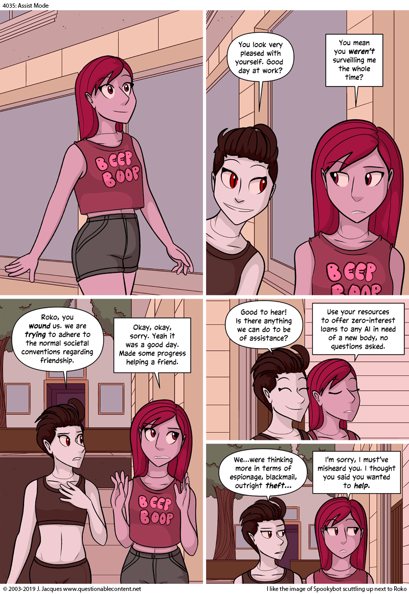 Questionable Content 28.6.2019