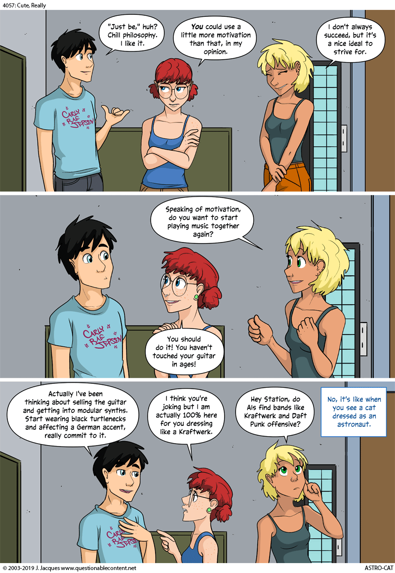 Questionable Content 30.7.2019