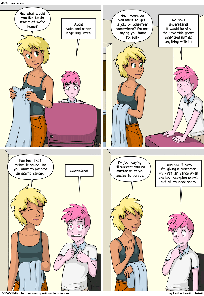 Questionable Content 2.8.2019