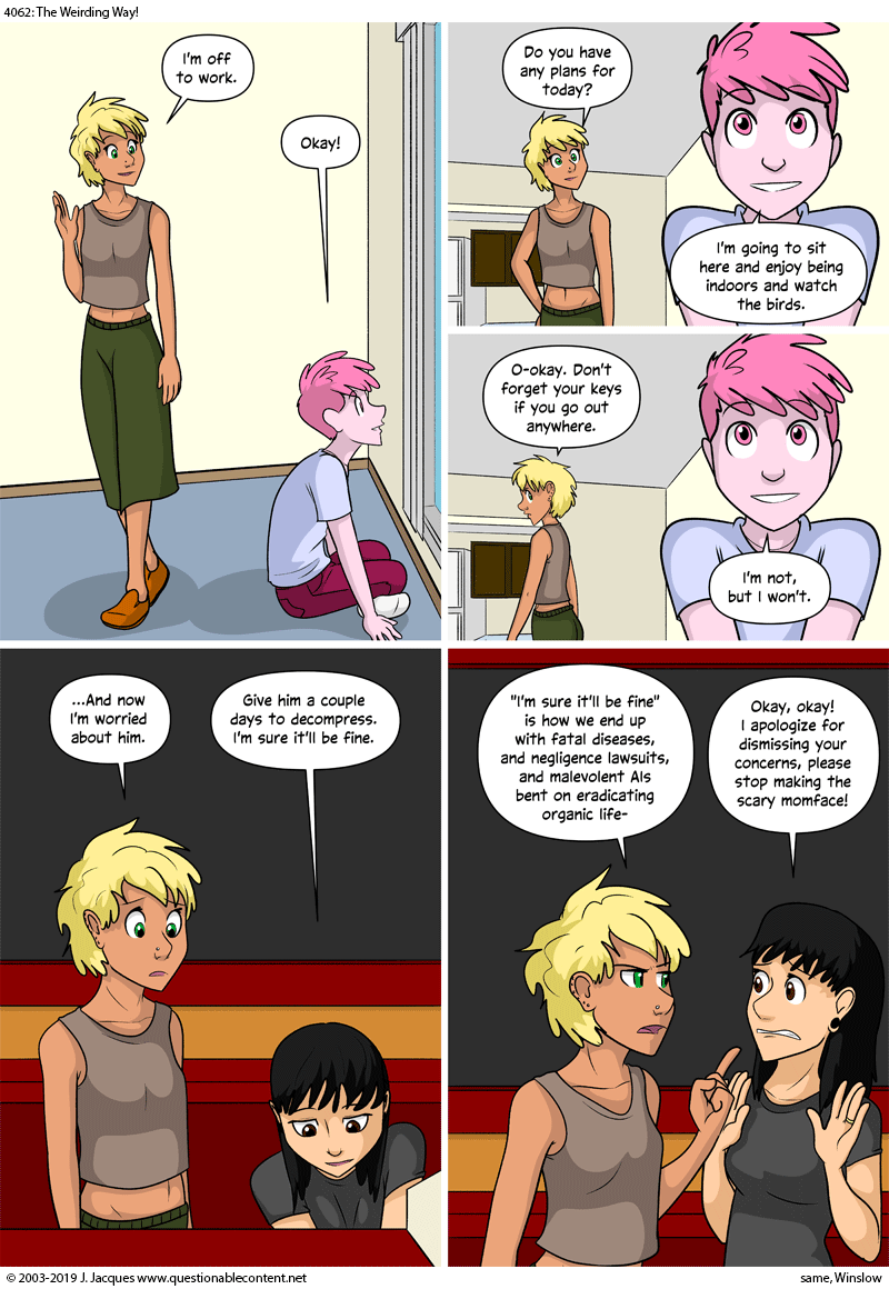 Questionable Content 6.8.2019