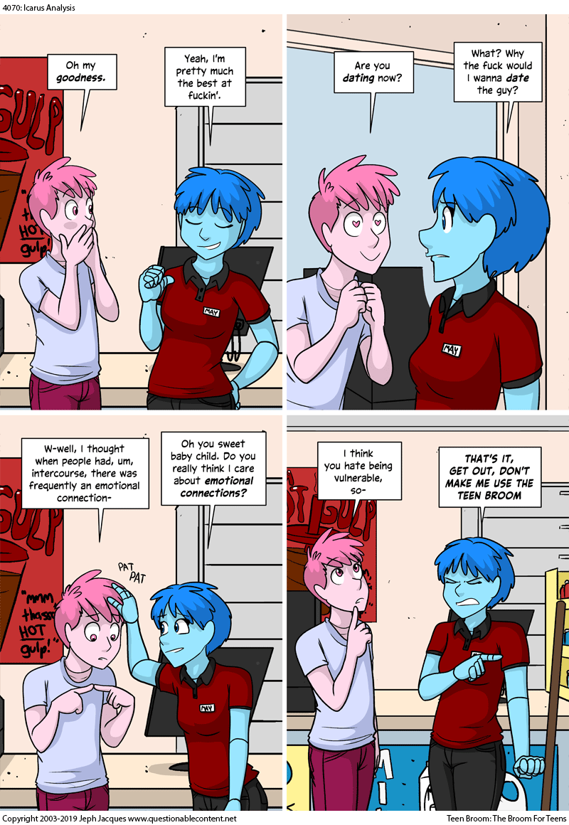 Questionable Content 16.8.2019