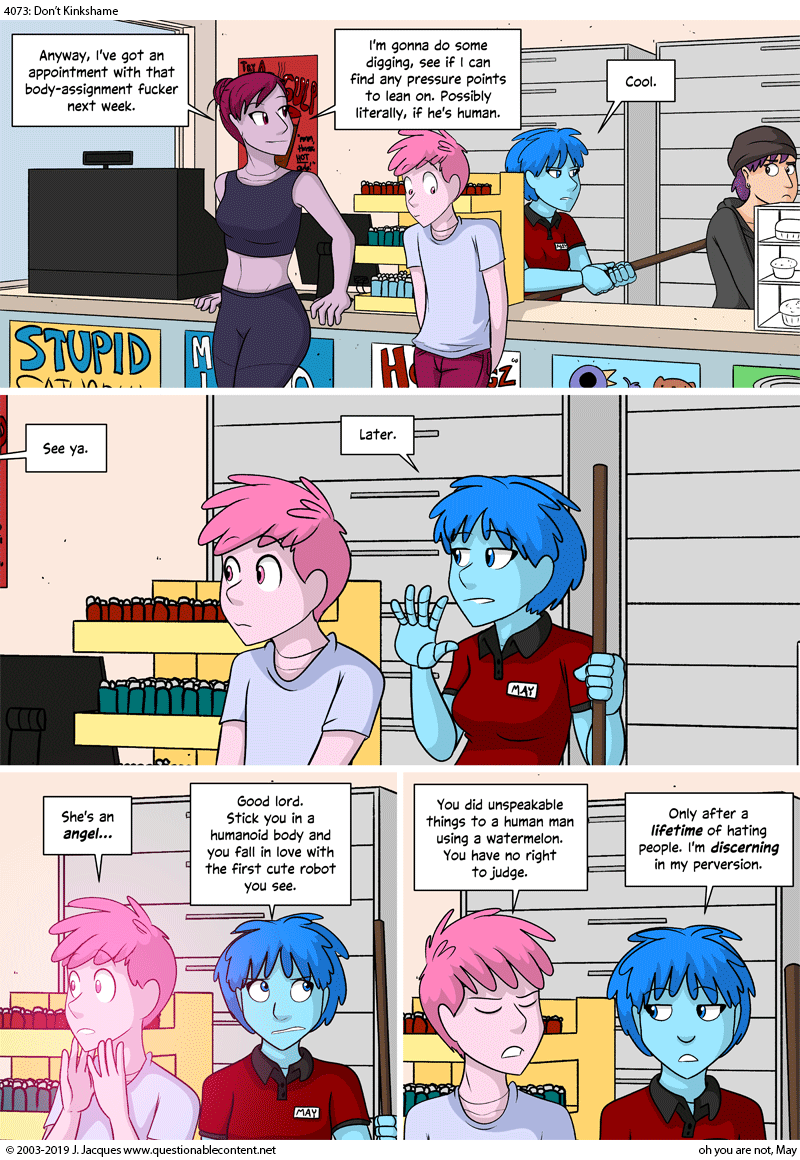 Questionable Content 21.8.2019