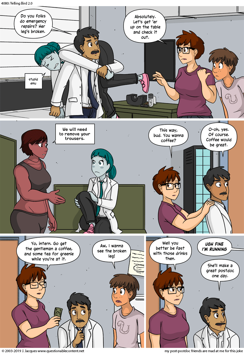 Questionable Content 30.8.2019