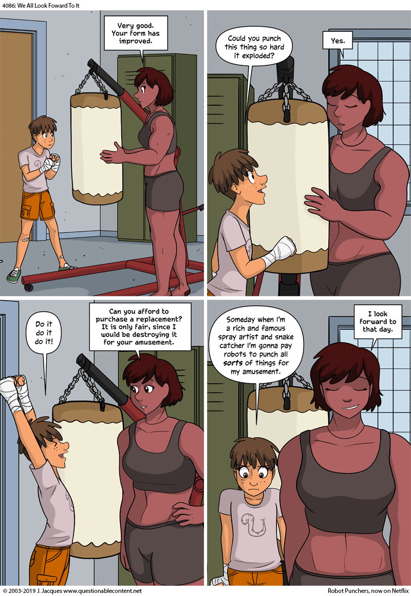 Questionable Content 9.9.2019