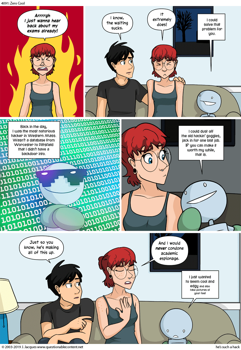 Questionable Content 16.9.2019